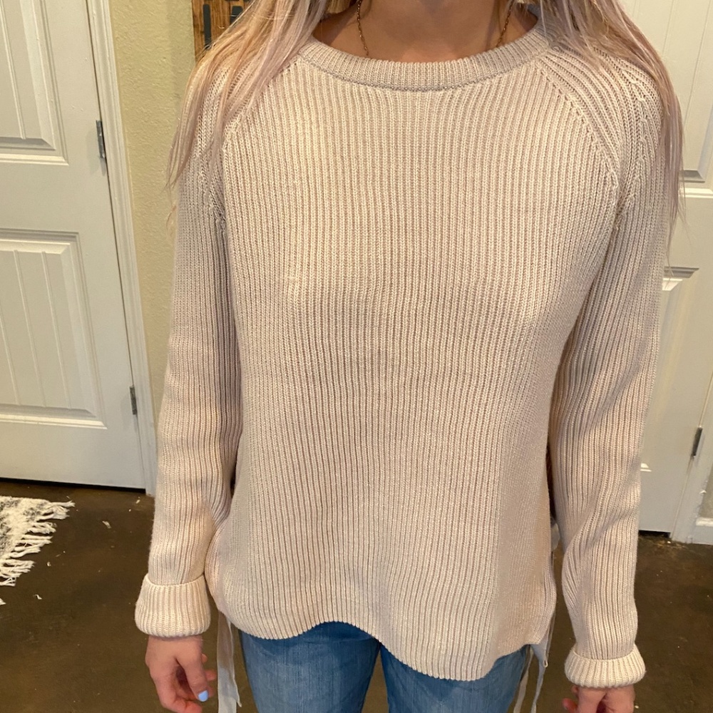 cream sweater